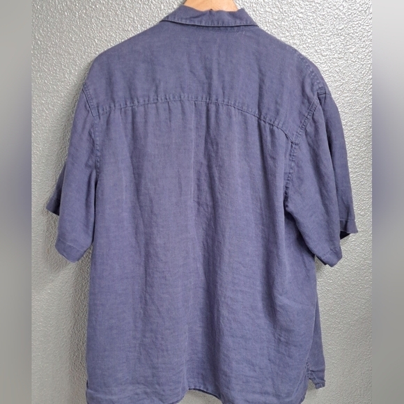 Bruno Pure Linen Button Up Shirt Size L - Picture 7 of 8
